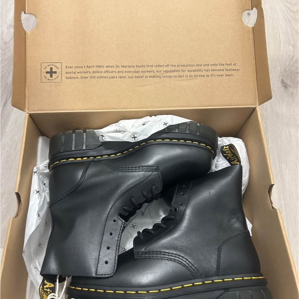 Dr. Martens Audrick Black Leather Boots